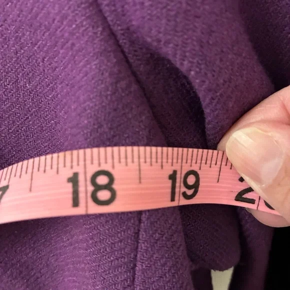 Vintage Baia wool blend Purple Women's Blazer. Size 10. Gorgeous piece! - Picture 8 of 13